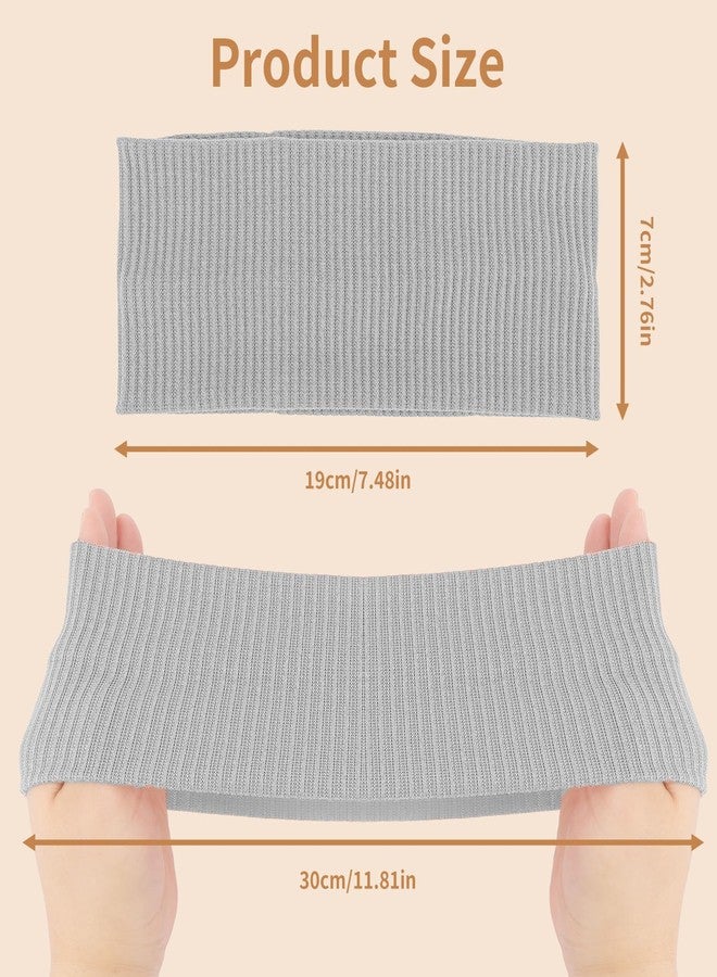 Exacoo 8 Packs Knitted Thick Headbands for Women Fashion Wide Hairbands Non Slip Boho Head Bands Workout Outdoor Yoga Sports Hair band Hair Accessories - Image 2